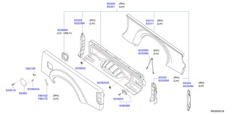 Nissan Altima Truck Bed Panel Left 93301 9bf0b Genuine Nissan Part