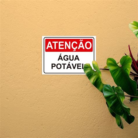 Placa De Sinaliza O Aten O Gua Pot Vel Em Pvc