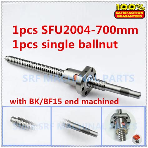 Mm Pcs Rolled Ballscrew Sfu Ball Screw L Mm Pcs Flange