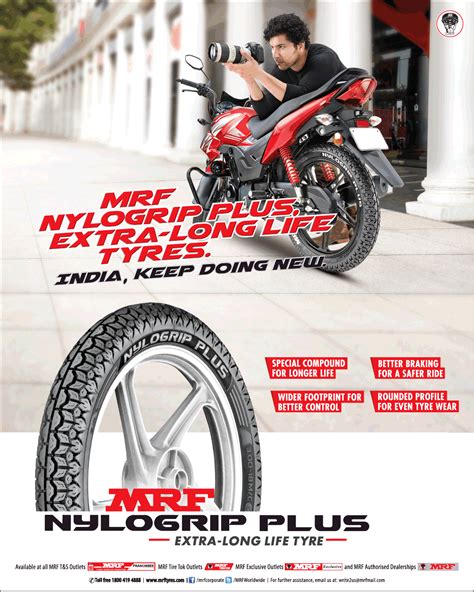 Mrf Nylogrip Plus Extra Long Life Tyres Ad Advert Gallery