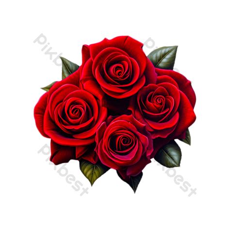 Romantic Red Roses Bouquet Png Images Psd Free Download Pikbest