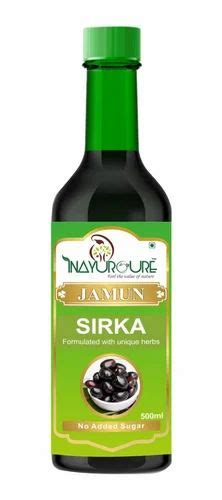 Natural Inayurcure Jamun Sirka Ml Bottles Packaging Size Ml