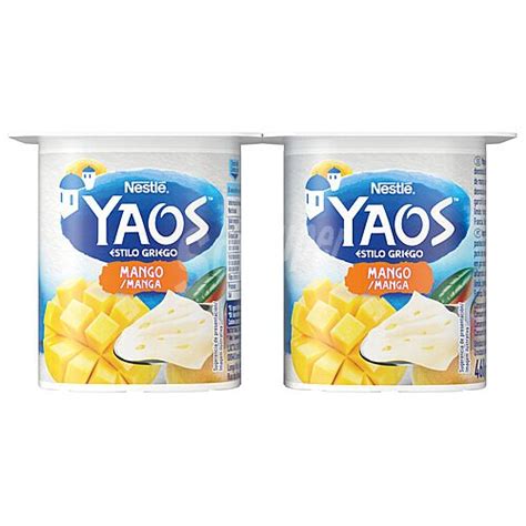 Yaos Nestl Yaos De Nestl Yogur Estilo Griego Con Trocitos De Mango