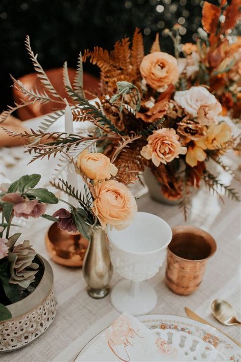 Beautiful Boho Fall Wedding Centerpieces Weddingomania