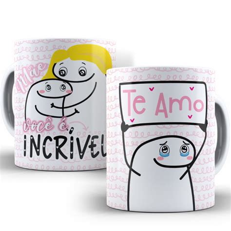 Caneca De Porcelana Mae Voce E Incrivel Eu Te Amo Flork Elo7