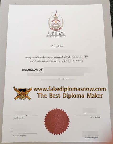 How Long To Buy A Fake University Of South Africa Unisa Diploma