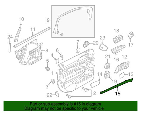 2010 2019 Lincoln MKT Trim Molding AE9Z 7420943 AA QuirkParts