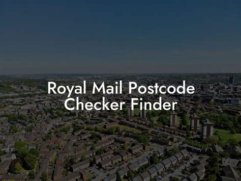 Royal Mail Postcode Checker Finder - UK Postcode Database - CSV & MySQL ...
