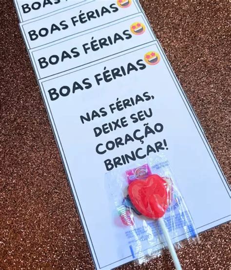 Recadinho Férias Coração Atividades Escolares