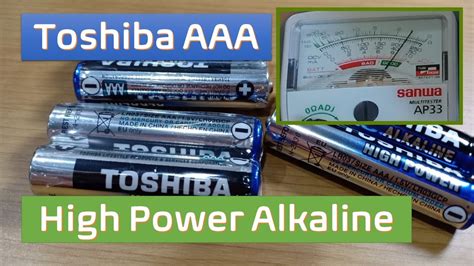 English Sub Toshiba Aaa High Power Alkaline Battery Unboxing And Test