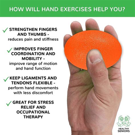 Healthy Seniors Hand Therapy Squeeze Balls Ideal For Rheumatoid Arthritis