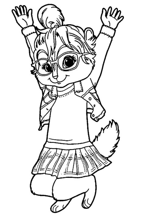 Dibujos De Alvin Y Las Ardillas Para Colorear Imprimir En A4