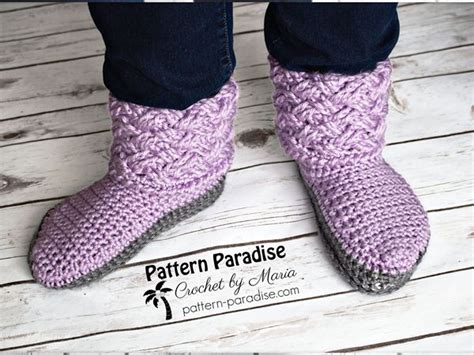 Celtic Weave Slippers Share A Pattern