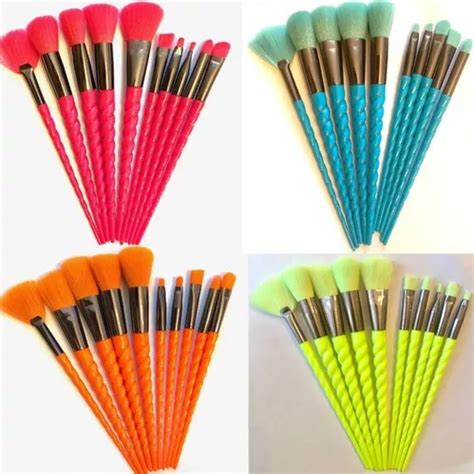 Set De 10 Brochas Unicornio Maquillaje Ojos Mayoreo MercadoLibre