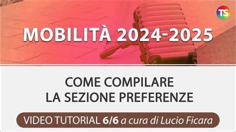 Mobilit Come Compilare La Sezione Preferenze Video Tutorial