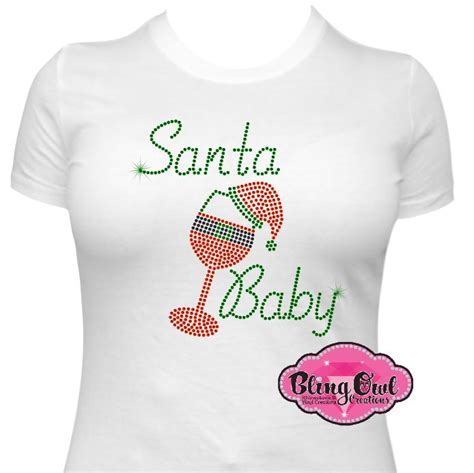 Santa Baby Rhinestones Bling Owl Creations