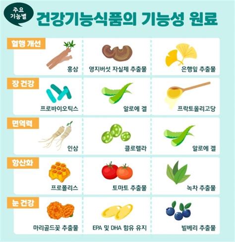 건강기능식품 Vs 건강식품 Vs 의약품은 달라 기능 원료 리스트에서 파악 헬스컨슈머