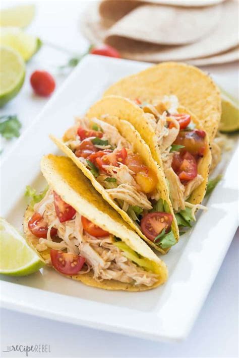 Sweet Spicy Slow Cooker Chicken Tacos Recipe