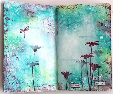 Very Beautiful Art Journal Page I Wish I Was That Talented Art Journal Inspiration Art