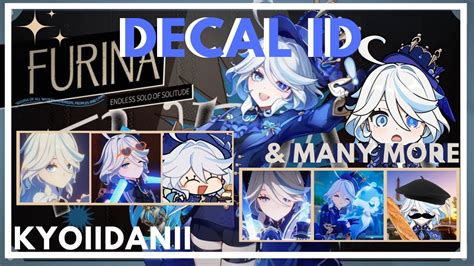 Decal Ids Codes For Journal Profile Furina Genshin Impact Royale