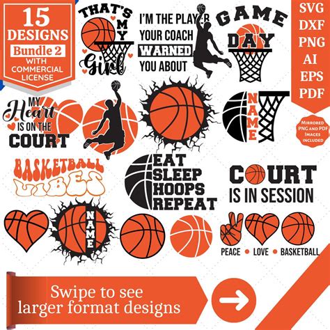 Basketball Svg Bundle Layered Basketball Svg Basketball Etsy