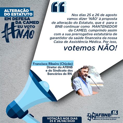 Em Defesa Da Camed E Dos Trabalhadores Afbnb Orienta Pelo Voto N O