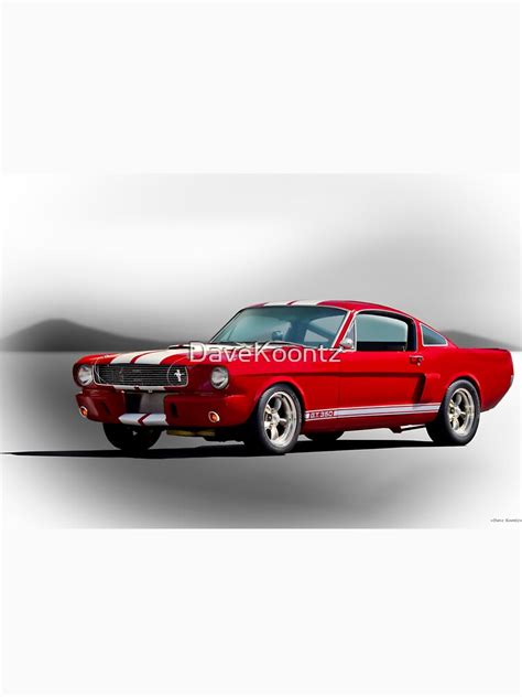 1966 Ford Mustang Gt350 Fastback T Shirt By Davekoontz Redbubble