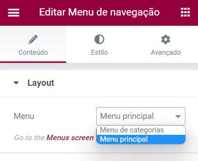 Como Editar Menu No Elementor Criahelp