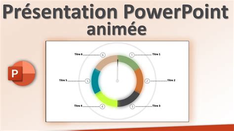 Powerpoint Mod Le De Pr Sentation Avec Aiguille Anim E Et Anneau De