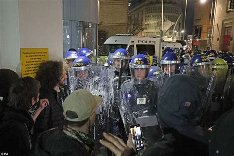 Protesters Smash Police Windows And Attack Officers Van Amid Kill The Bill March In Bristol