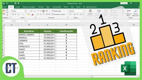 Como Hacer Un RANKING En Excel YouTube