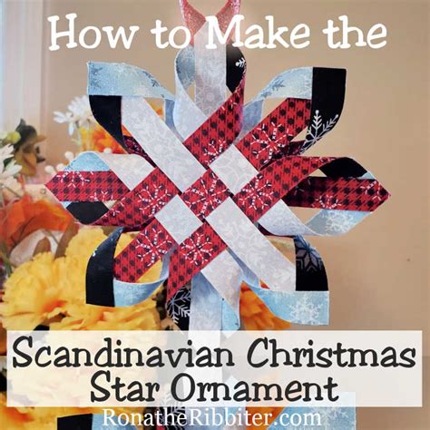 How to Make Scandinavian Christmas Star Ornament | Rona the Ribbiter