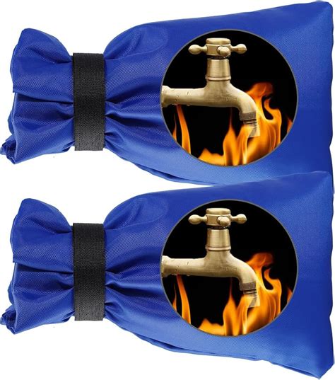 Wohohoho Pcs Blue Outside Tap Covers For Winter Large Outdoor Tap