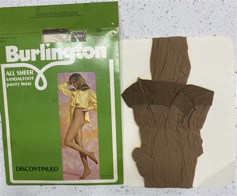 Vintage Burlington All Sheer Sandalfoot Panty Hose S Gem