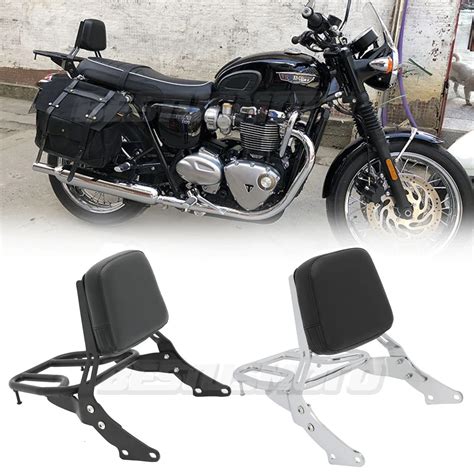 Motorcycle Backrest Sissy Bar Luggage Rack For Triumph Bonneville T