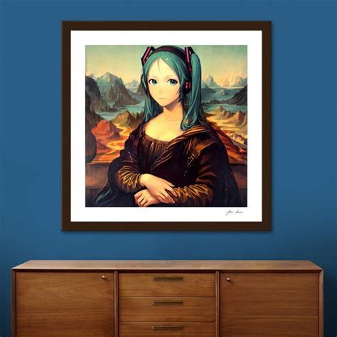 Mona Lisa Anime Art Print By Edson Ramos Limited Edition From 299