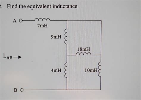 Solved Find The Equivalent Inductance Chegg