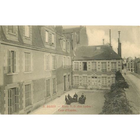 X Cpa Blois Ecole Notre Dame Des Aydes Cour Entr E Et Terrasse