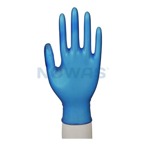 Abena Classic Vinyl Disposable Gloves Blue With Powder 100 Pcs