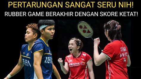 PERJUANGAN YANG HEBAT Apriani Rahayu Siti Fadia Vs Chen Qing Chen