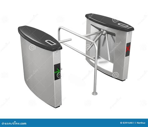 Turnstile Entrance Isolated Stock Image Image Of Exit Entrance 83916461