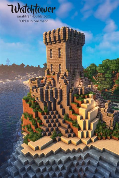 Minecraft Watchtower Minecraft Plans Minecraft Architecture Minecraft Castle