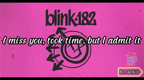 One More Time Lyrics Blink 182 Youtube