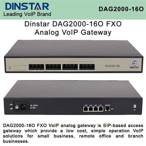 Dinstar Dag O Ports Fxo Analog Voip Gateway