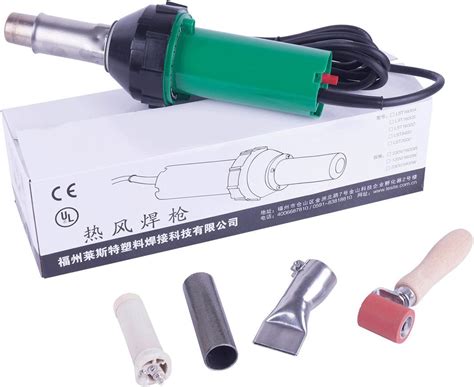 Lesite Professional W Hot Air Gun Pvc Heat Gun Welding Kits Hand Held Plastic Welder Mm