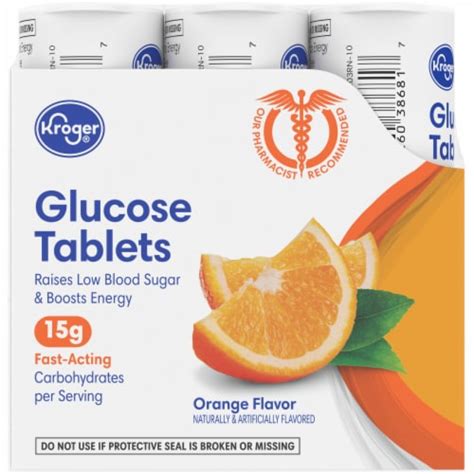 Kroger® Orange Glucose Chewable Tablets 6 Pack 10 Ct Fred Meyer