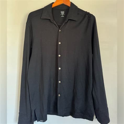 Icebreaker Shirts Icebreaker Wool Button Up Shirt 20 Weight Black