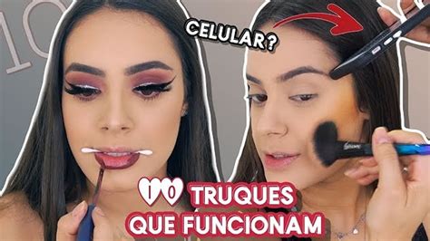 10 TRUQUES De MAKE Que FUNCIONAM Cabelos E Truques De Beleza