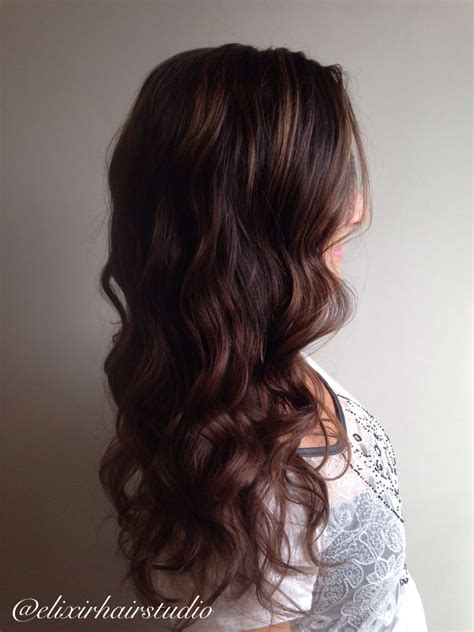 Rich Brunette Hair Colour Balayage On Natural Brunette Hair Rich