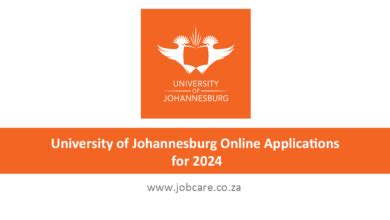 University Of Johannesburg Online Applications For Jobcare